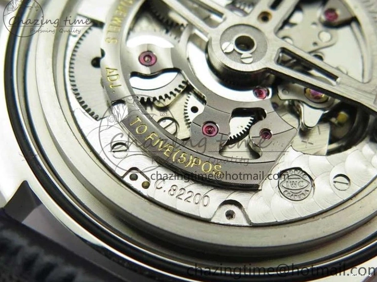 MIROTIME 0411 Packable Portuguese IW358304 ZF 1:1 Best Edition SS White Dial Blue Markers on Leather Strap A 7079